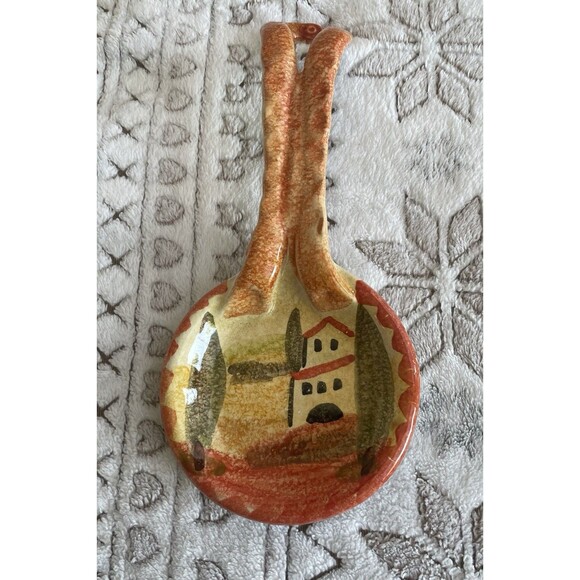 Arte Italica Other - Itálica Ars Vintage Italy Ceramic Pottery Hand Painted Spoon Rest